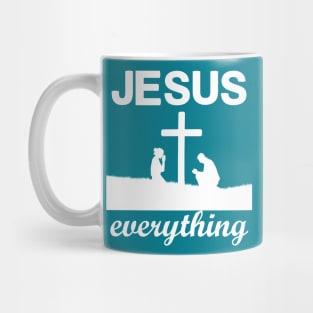 Jesus Over Everything, Awesome and Cool Christian Gift Mug